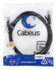 Cabeus "PC-UTP-RJ45-Cat.5e-1.5m-BK-LSZH"