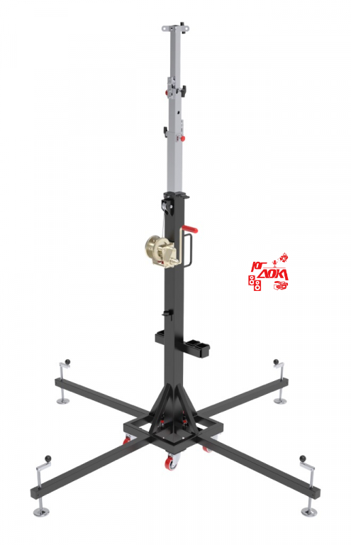 ECO "LS086 Black + AM4004 (элеватор + адаптер) (120kg / 5,10m)"